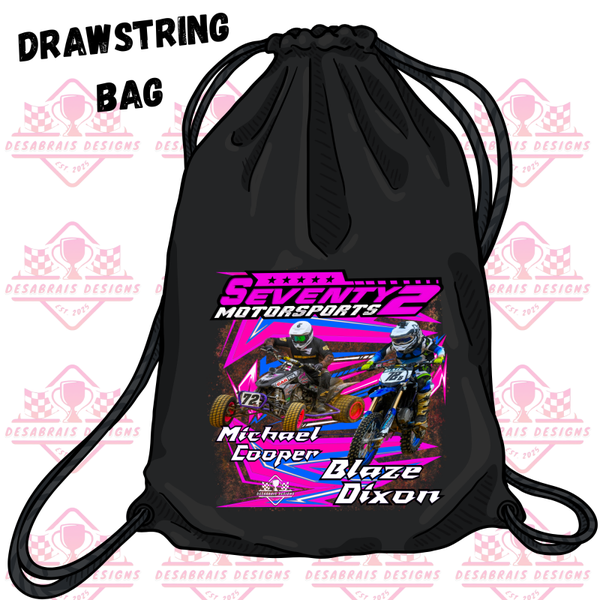 Seventy 2 Motorsports Drawstring Bag