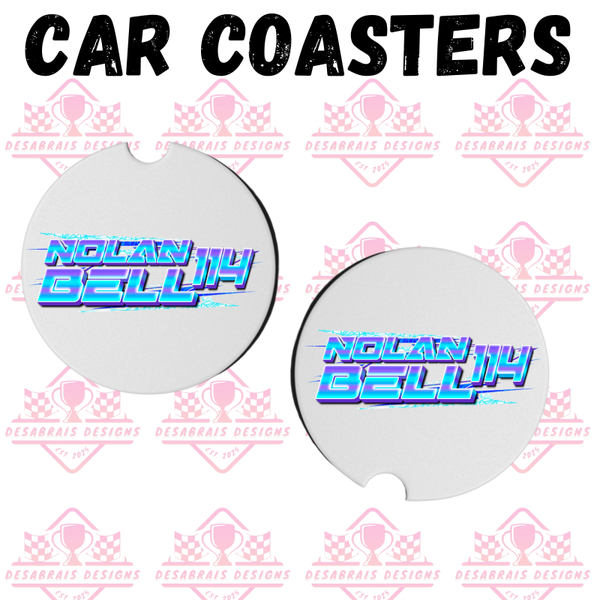 Nolan Bell Car Coasters