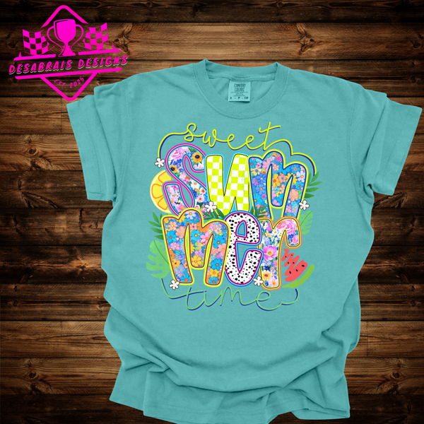 Sweet SUMMER Time Comfort Color Plus Size Tee