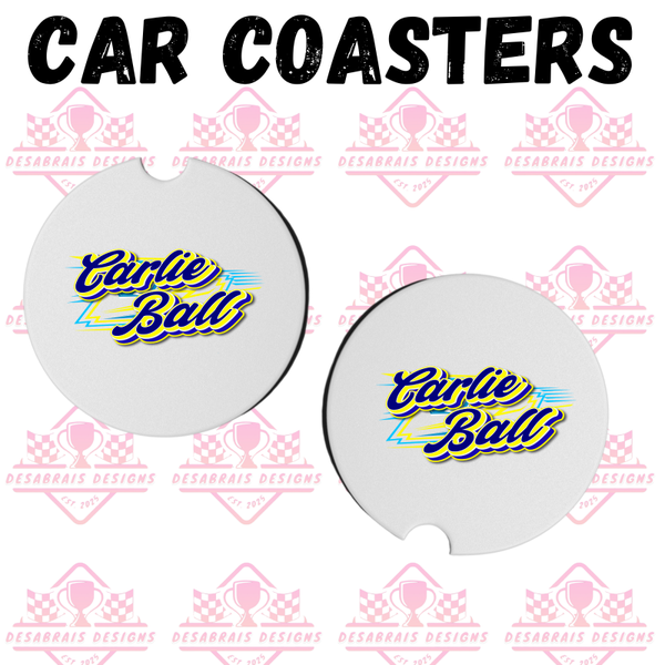 Carlie Ball Car Coasters