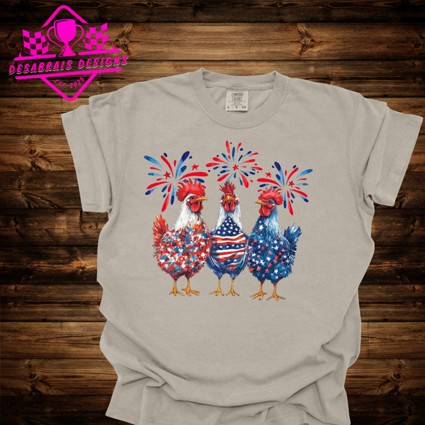 RWB Chickens Plus Size Tee