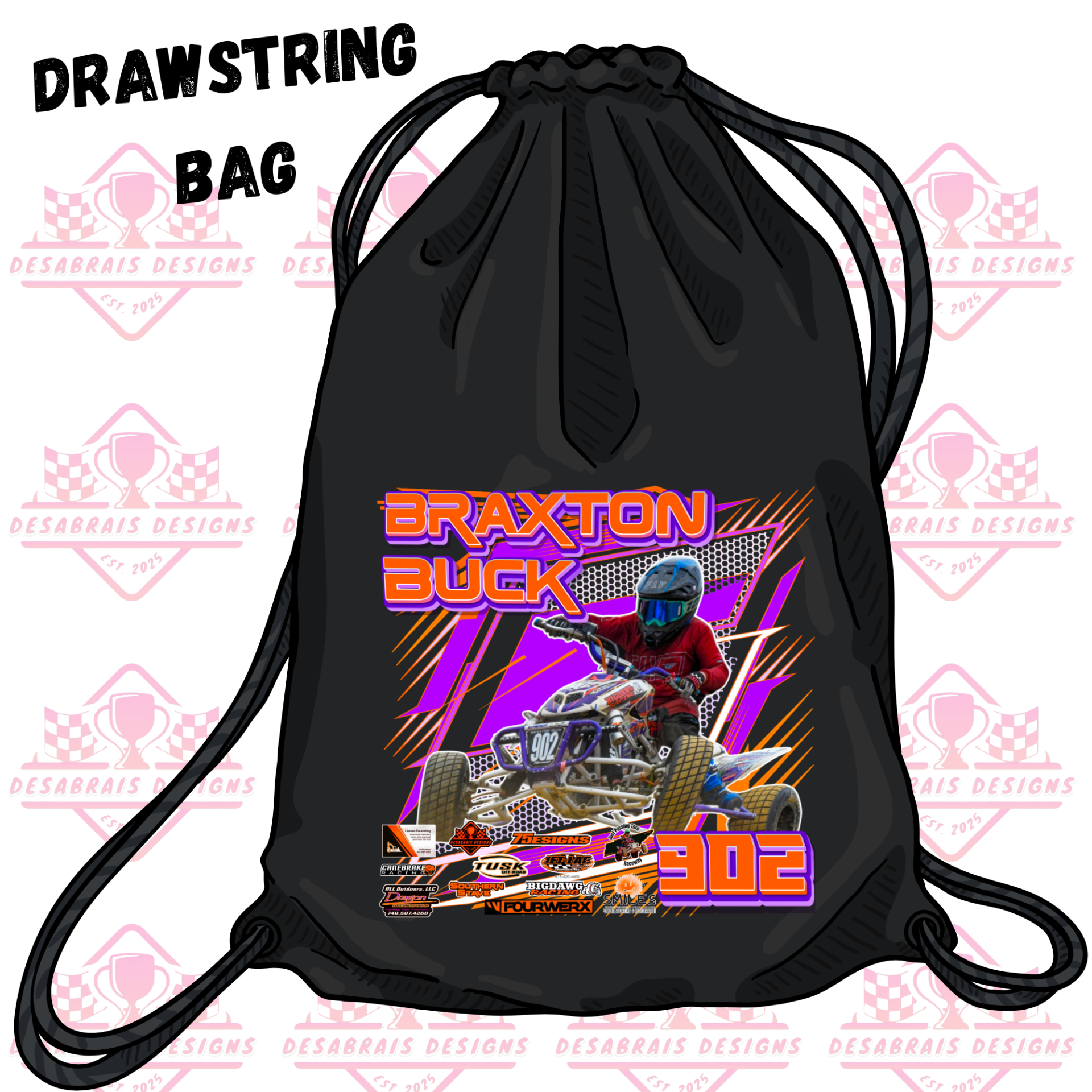 Braxton Buck Drawstring Bag