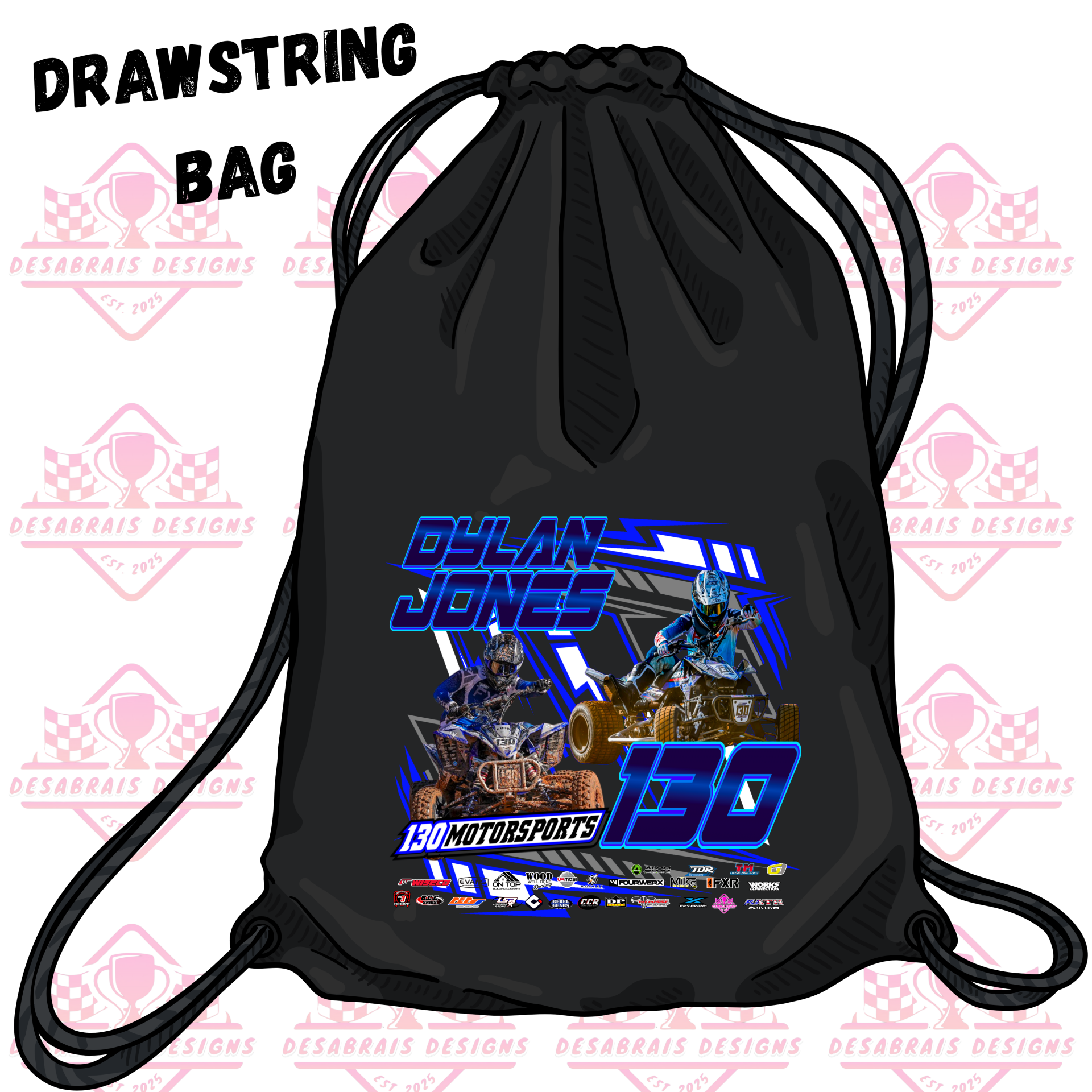 Dylan Jones Drawstring Bag