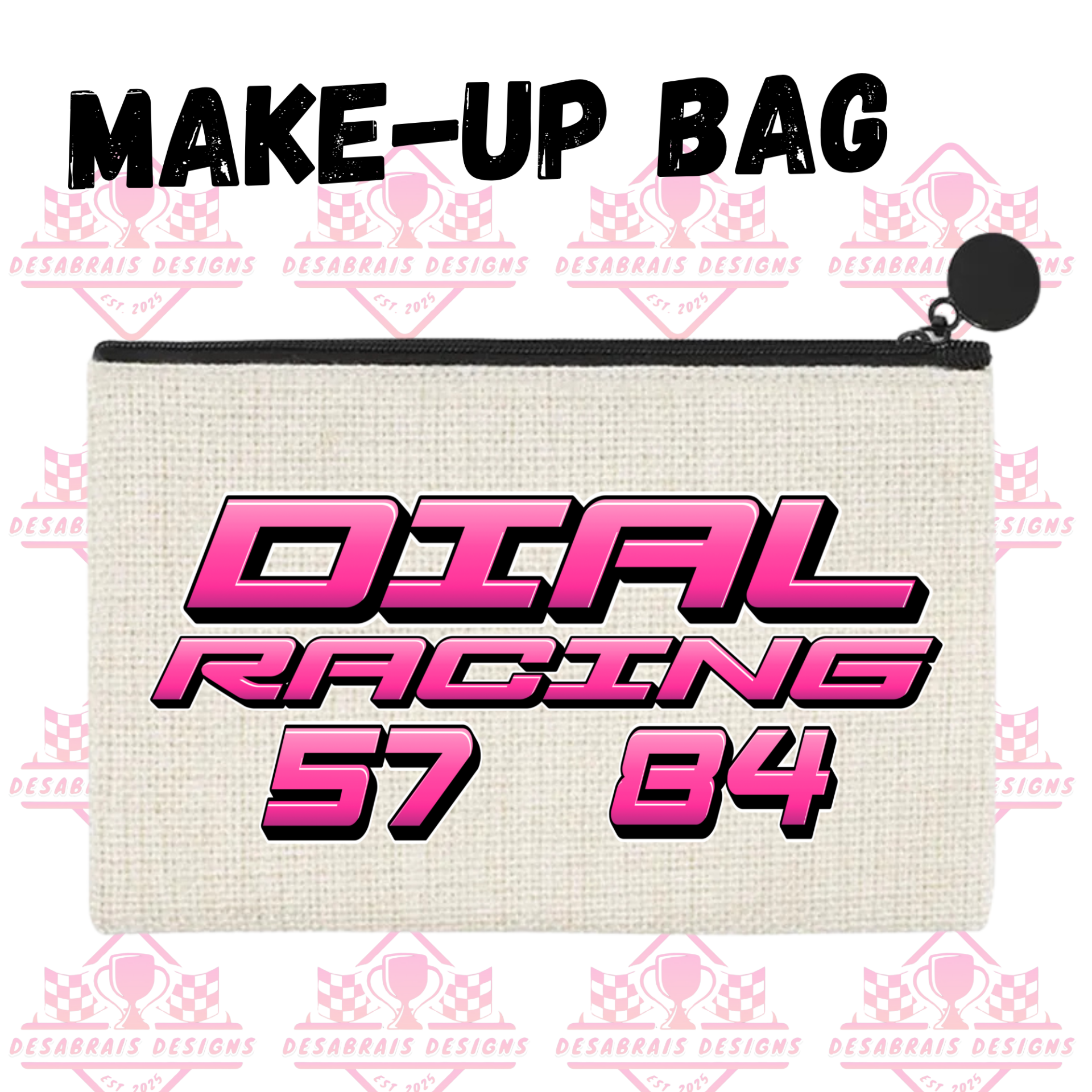 Dial Racing Make-Up Bag