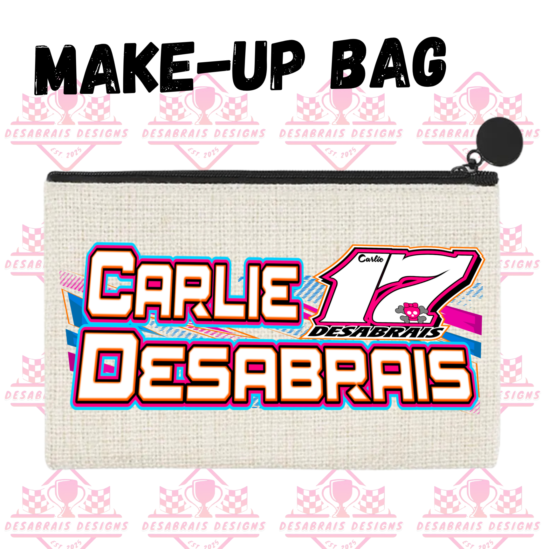 Carlie Desabrais Make-Up Bag