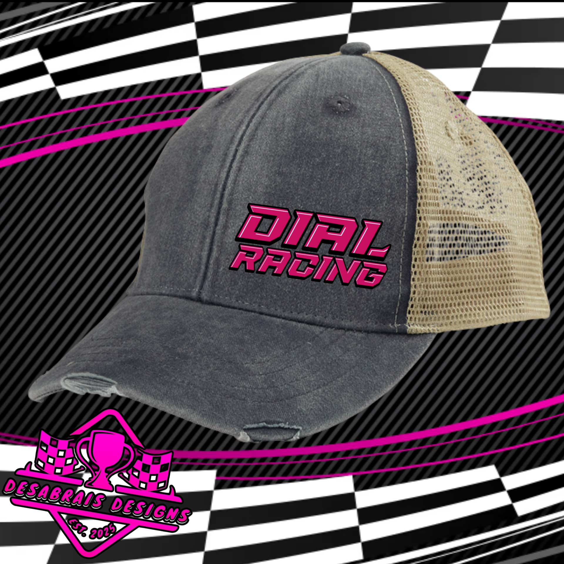 Dial Racing Distressed Hat