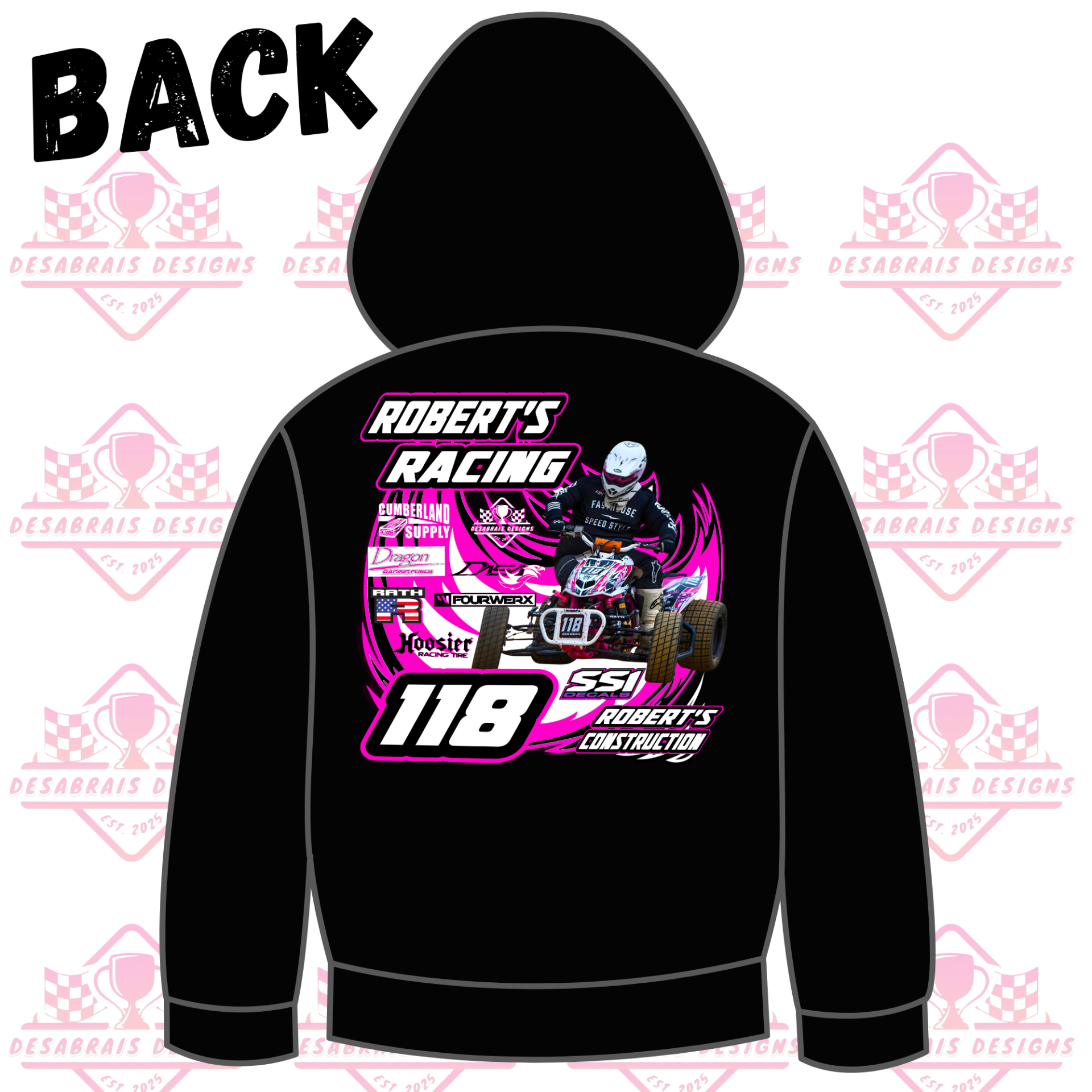 Roberts Motorsports Hoodie's
