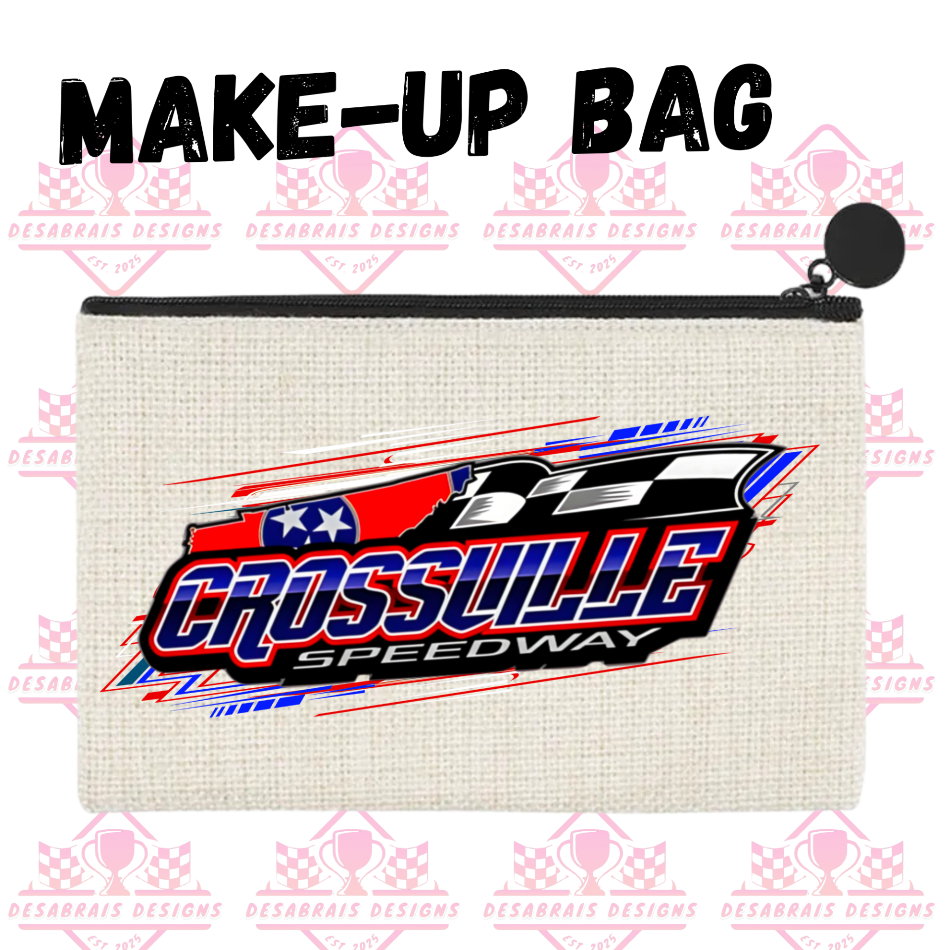 Crossville Speedway Make-Up Bag