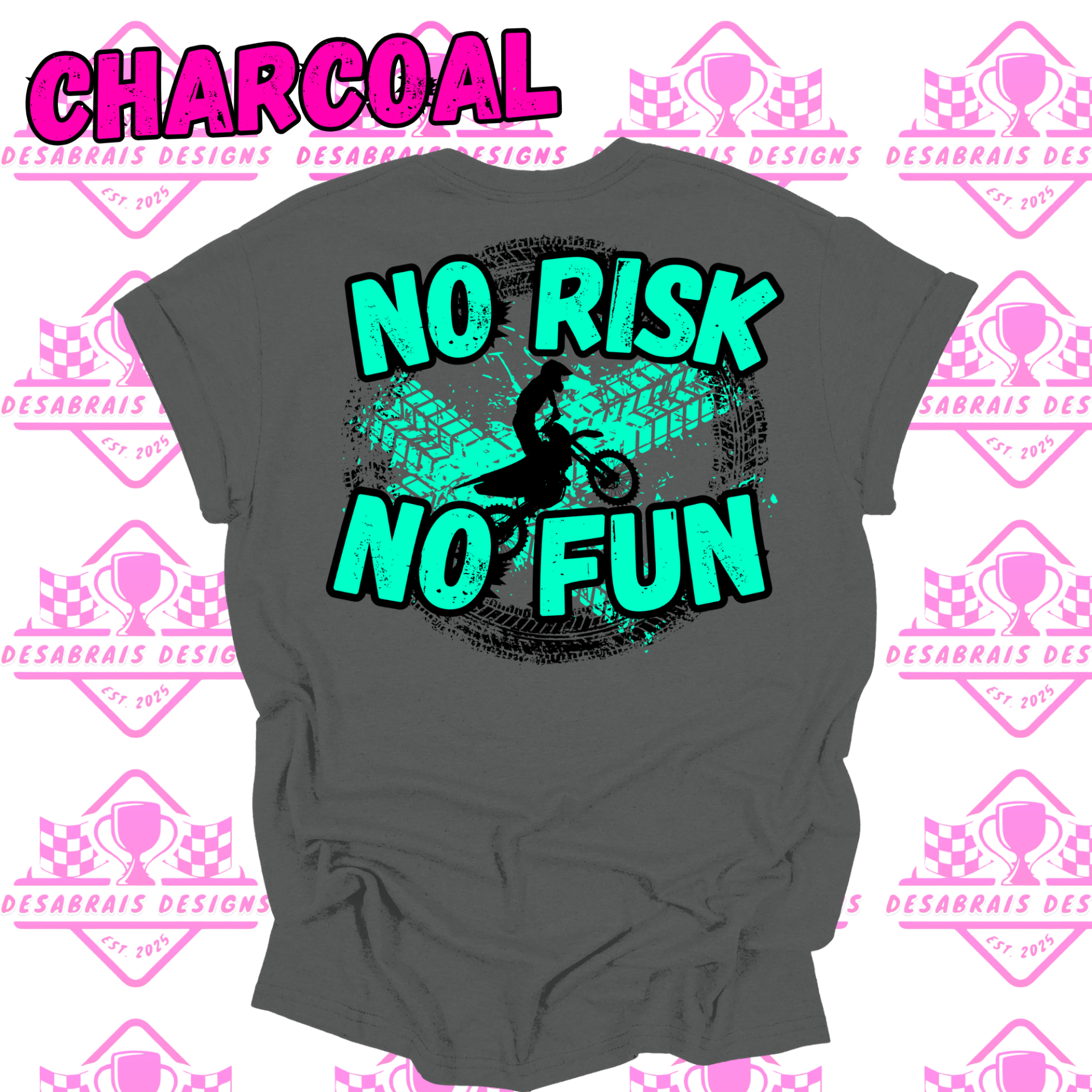 No Risk No Fun Bike Tees