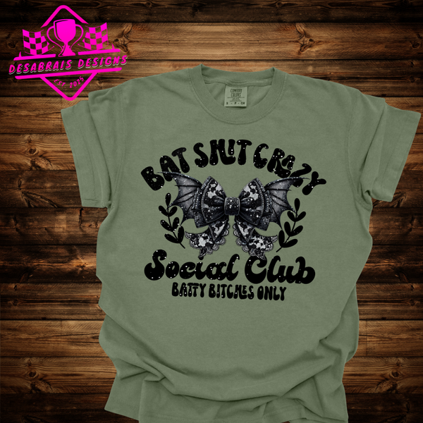 Batty Bitches Only Comfort Color Plus Size Fall Tee
