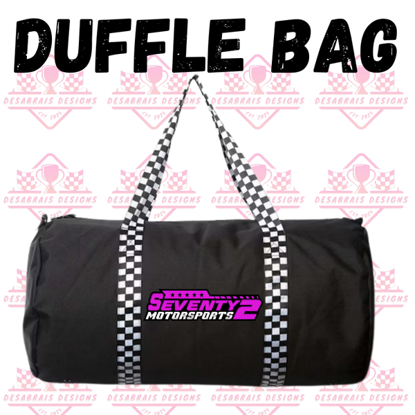 Seventy 2 Motorsports Checkered Flag Duffle Bag