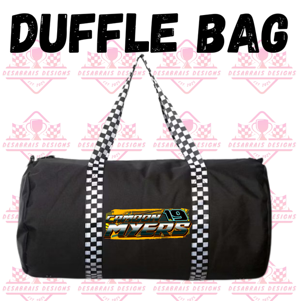 Camdon Myers Checkered Flag Duffle Bag