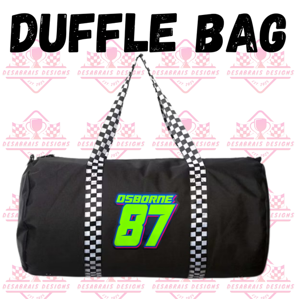 Osborne Motorsports Checkered Flag Duffle Bag