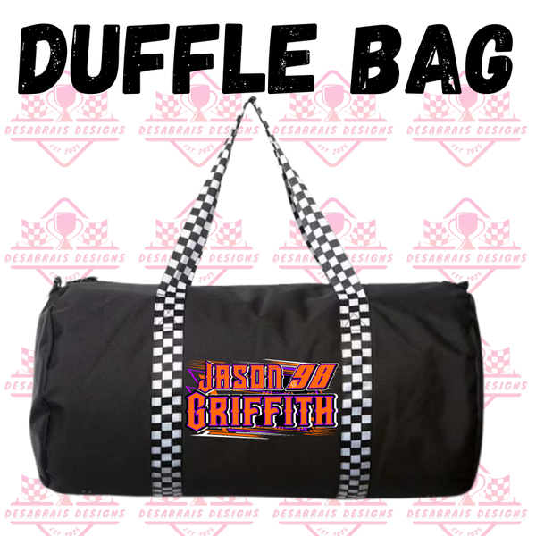 Jason Griffith Checkered Flag Duffle Bag