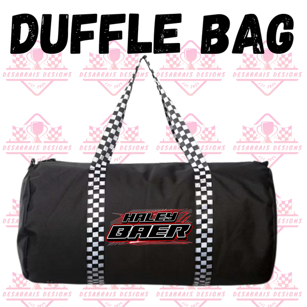 Haley Baer Checkered Flag Duffle Bag