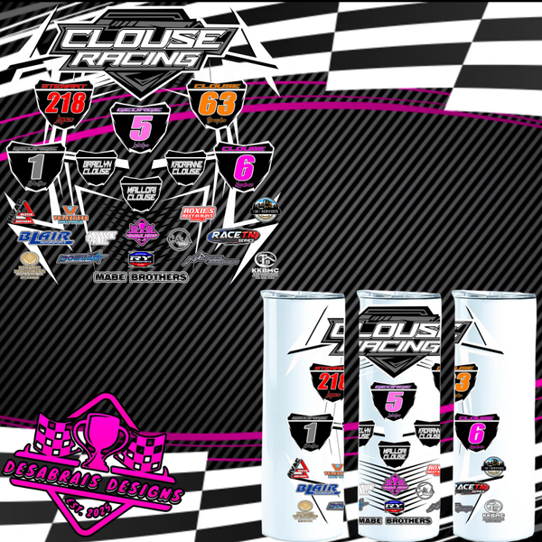 Clouse Racing Tumblers