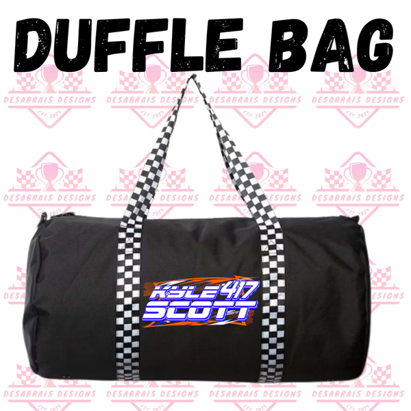 Kyle Scott Checkered Flag Duffle Bag