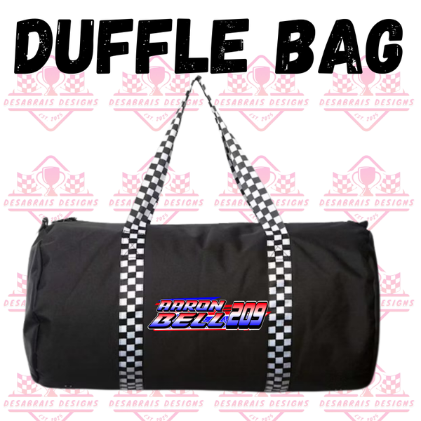 Aaron Bell Checkered Flag Duffle Bag
