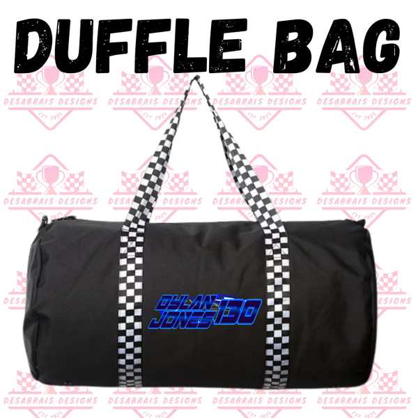 Dylan Jones Checkered Flag Duffle Bag