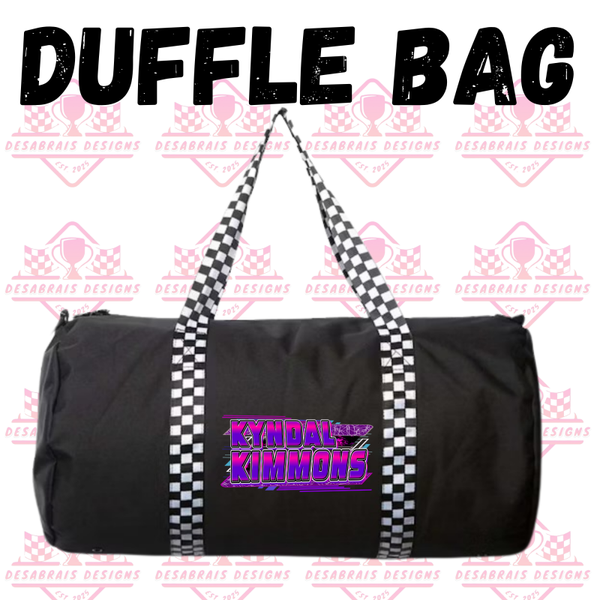 Kyndal Kimmons Checkered Flag Duffle Bag