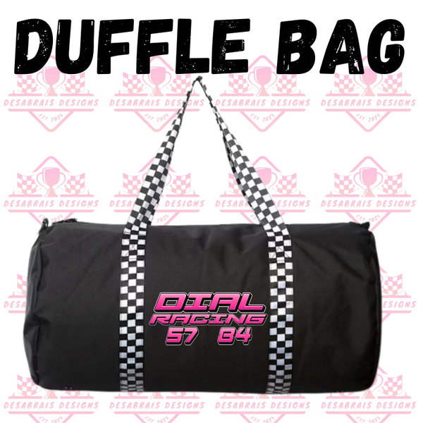 Dial Racing Checkered Flag Duffle Bag