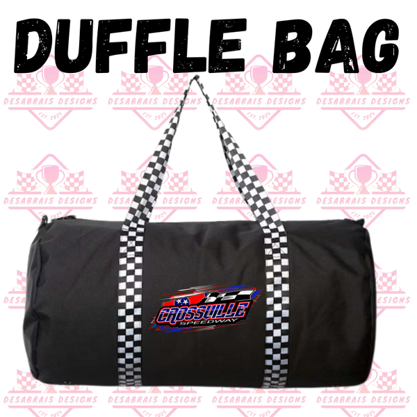 Crossville Speedway Checkered Flag Duffle Bag