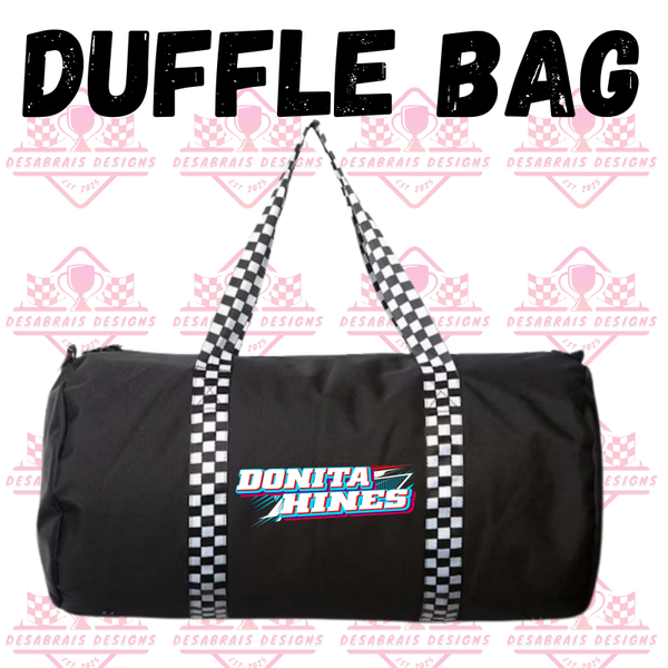Donita Hines Checkered Flag Duffle Bag