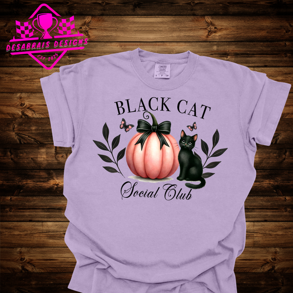 Black Kitten Fall Tee