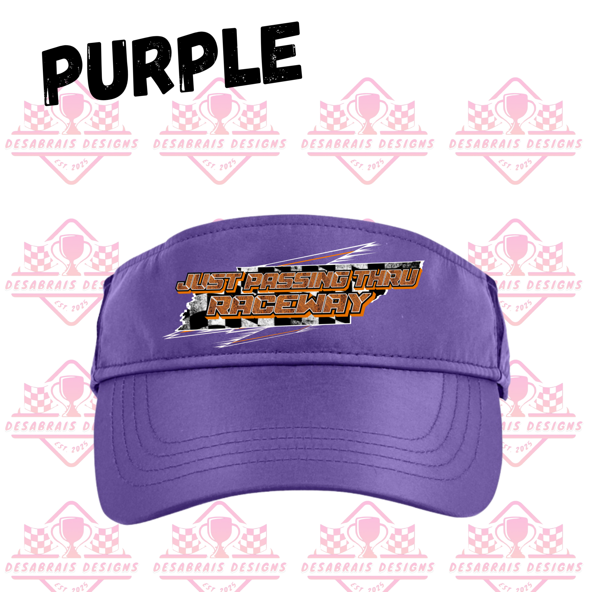 Just Passing Thru Raceway Visor Hats