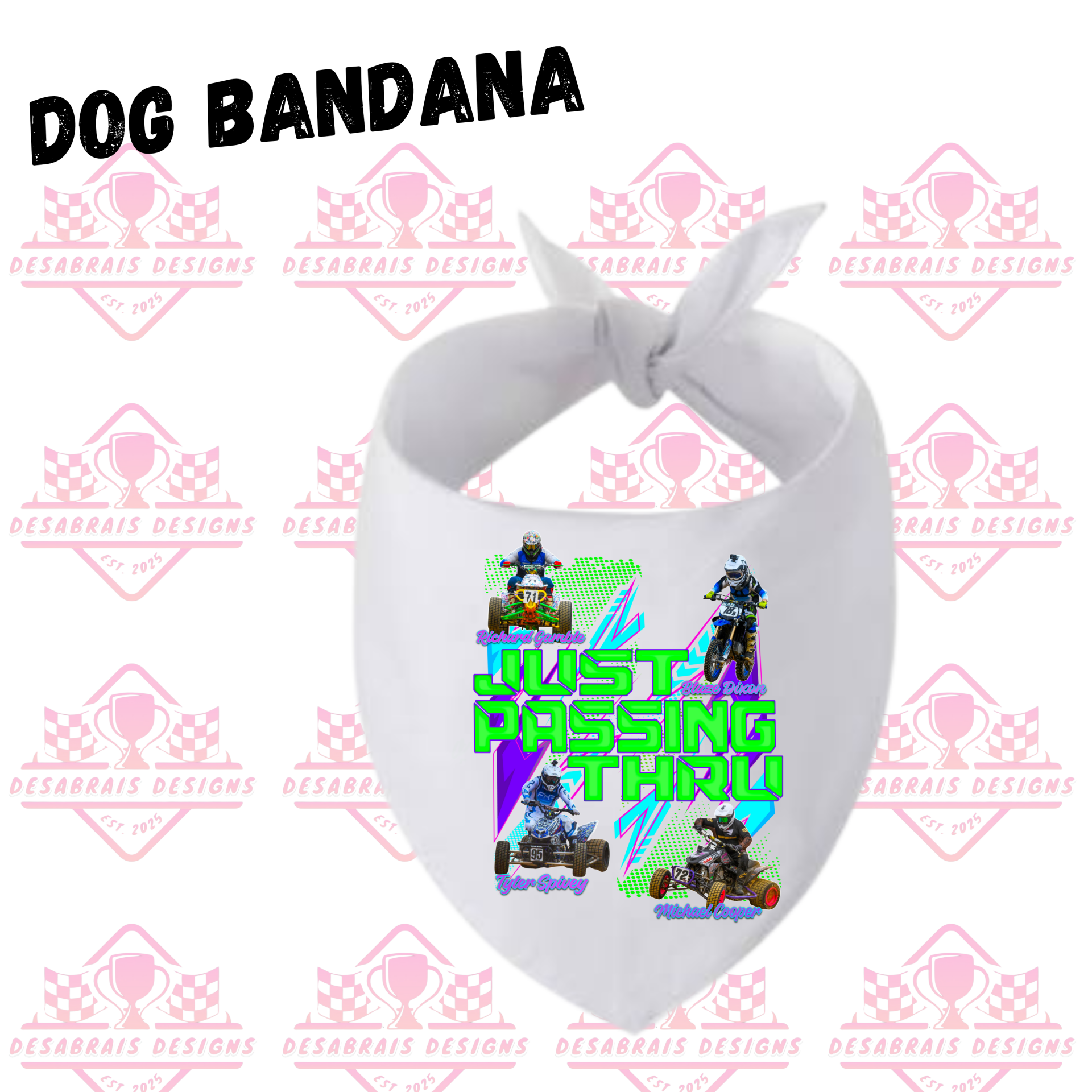 Just Passing Thru Dog Bandana