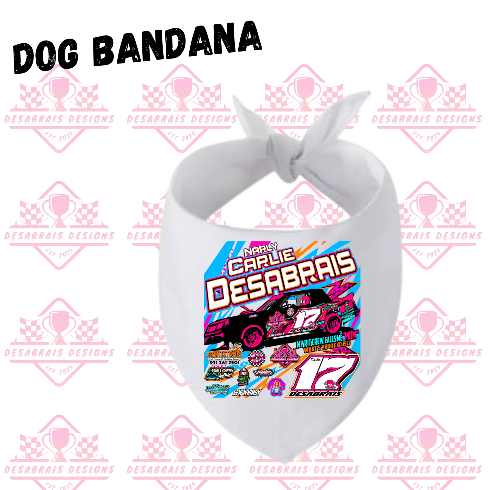 Carlie Desabrais Dog Bandana