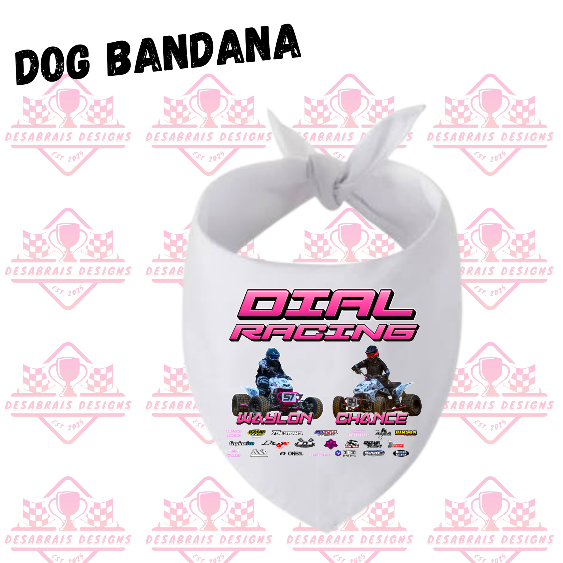 Dial Racing Dog Bandana