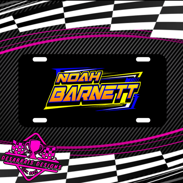 Noah Barnett License Plate