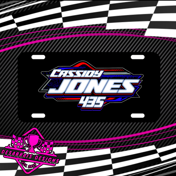 Cassidy Jones License Plate