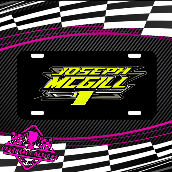 Joseph McGill License Plate