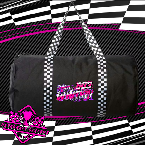 Daryl Whitney Checkered Flag Duffle Bag