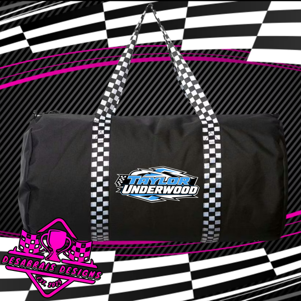 Taylor Underwood Checkered Flag Duffle Bag