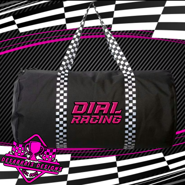 Dial Racing Checkered Flag Duffle Bag