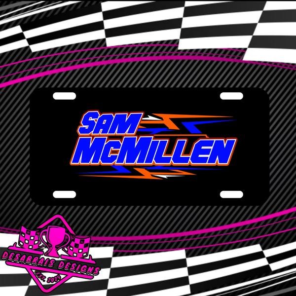 Sam McMillen License Plate