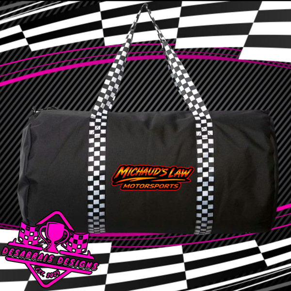 Michaud's Law Checkered Flag Duffle Bag