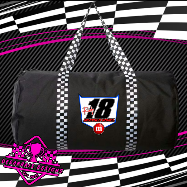 Brayden Daniel Checkered Flag Duffle Bag