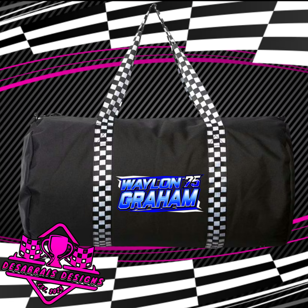 Waylon Graham Checkered Flag Duffle Bag