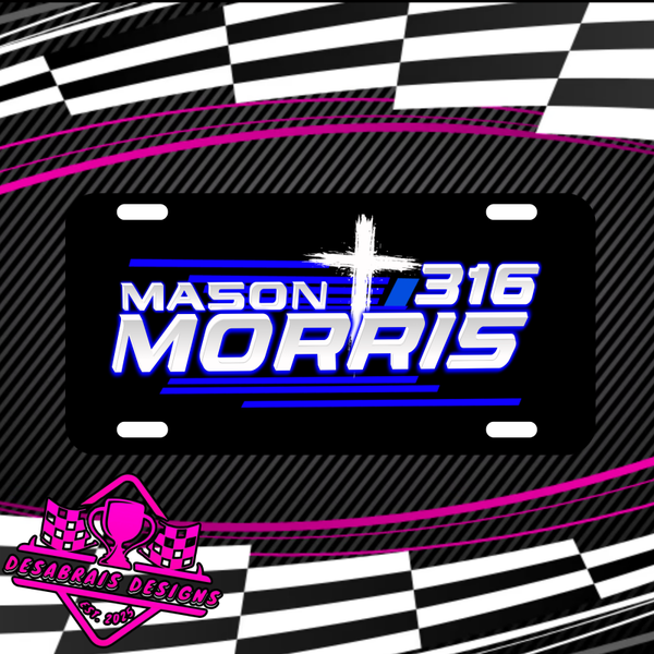 Mason Morris License Plate