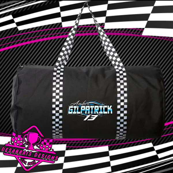 Amber Gilpatrick Checkered Flag Duffle Bag