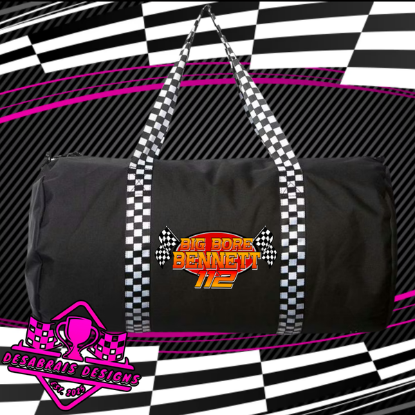 Big Bore Bennett Checkered Flag Duffle Bag