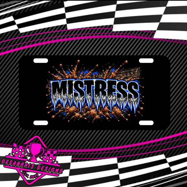 Mistress License Plate