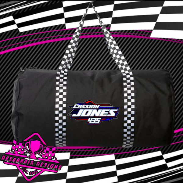 Cassidy Jones Checkered Flag Duffle Bag