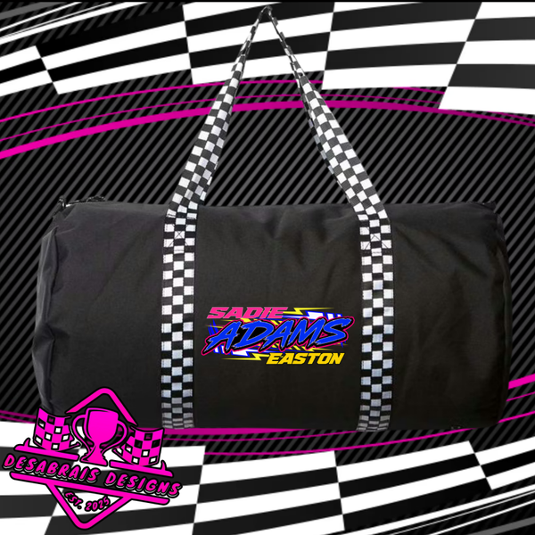 Adams Checkered Flag Duffle Bag