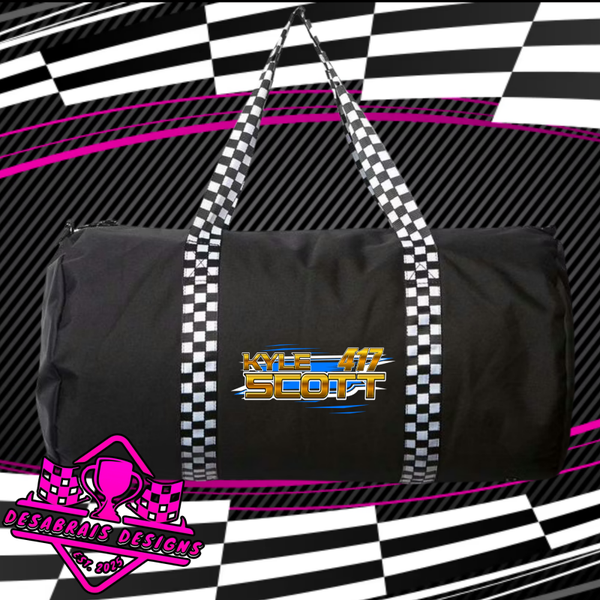 Kyle Scott Checkered Flag Duffle Bag