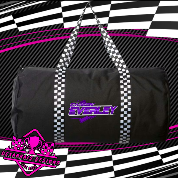 Carson Everley Checkered Flag Duffle Bag